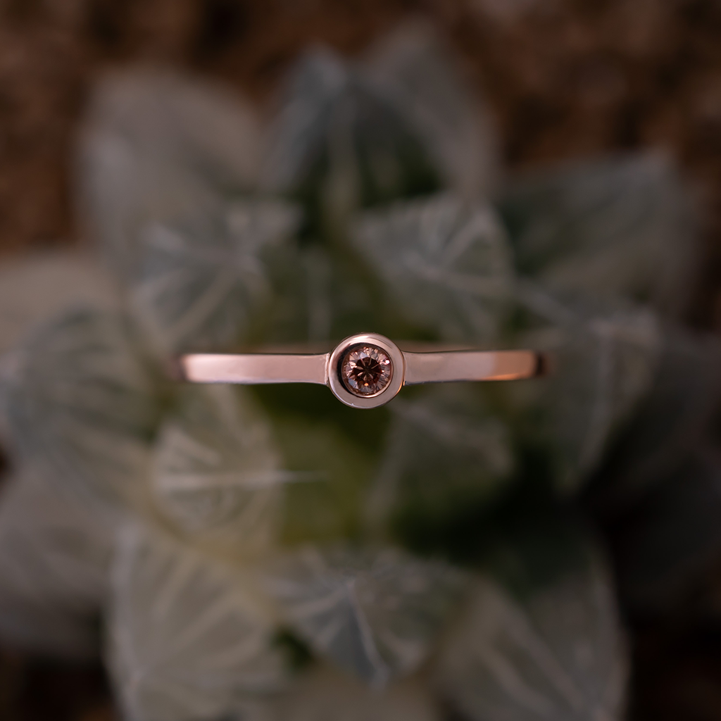 Pink Diamond Sacred Ring Classic