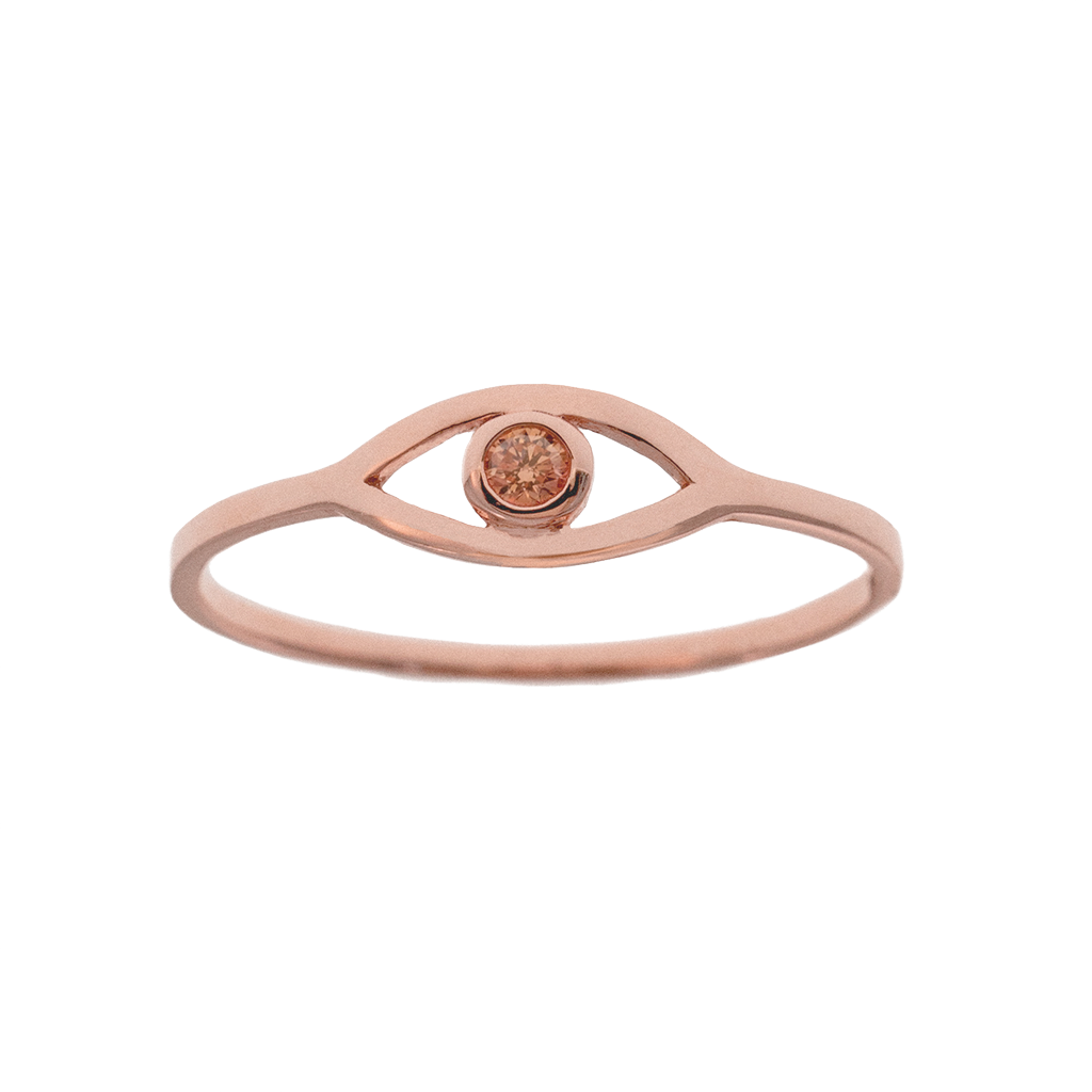 Pink Diamond Protection Ring Classic