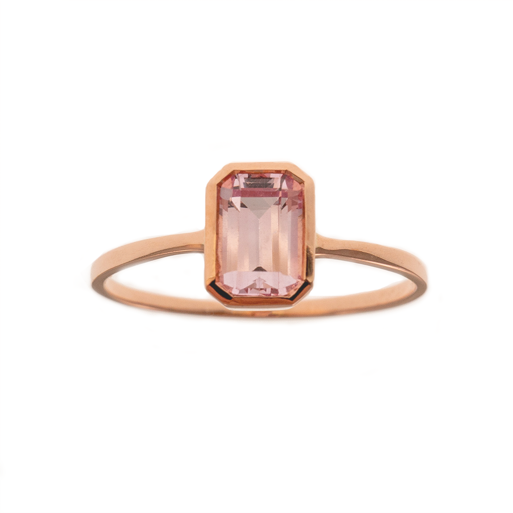 Pink Sapphire Clarity Ring Classic